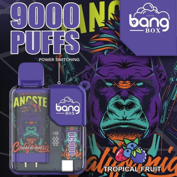 Bang Box 9000 Puffs 0% 2% 3% 5% Nicotina ricaricabile LED Pover Display Vape monouso all'ingrosso - CharmVape - 3