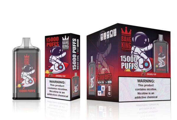 Bang King 15000 Puffs 0% 2% 3% 5% Nikotīna uzlādējams vienreizējās lietošanas vape vairumtirdzniecība — CharmVape — 11