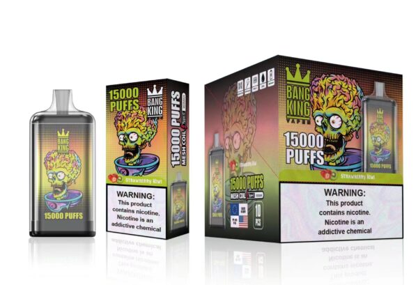 Bang King 15000 Puffs 0% 2% 3% 5% Nikotīna uzlādējams vienreizējās lietošanas vape vairumtirdzniecība — CharmVape — 5