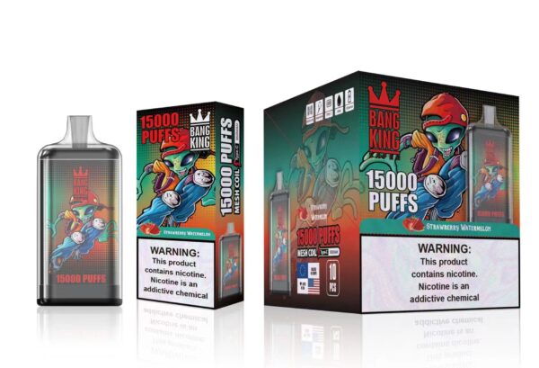 Bang King 15000 Puffs 0% 2% 3% 5% Nikotīna uzlādējams vienreizējās lietošanas vape vairumtirdzniecība — CharmVape — 12