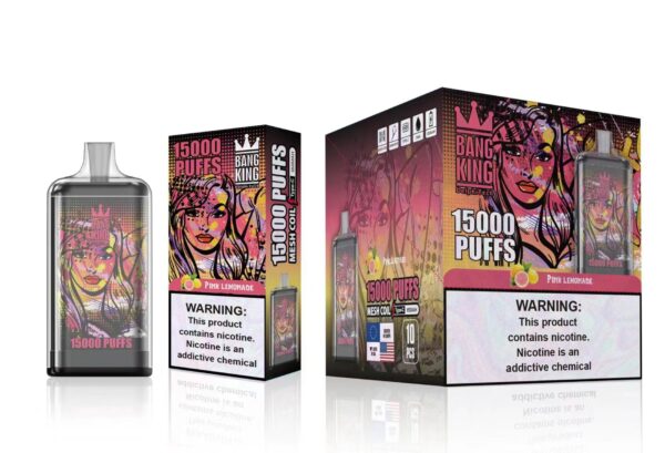 Bang King 15000 Puffs 0% 2% 3% 5% Nikotīna uzlādējams vienreizējās lietošanas vape vairumtirdzniecība — CharmVape — 10