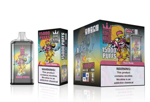 Bang King 15000 Puffs 0% 2% 3% 5% Nikotīna uzlādējams vienreizējās lietošanas vape vairumtirdzniecība — CharmVape — 13