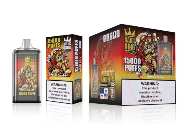 Bang King 15000 Puffs 0% 2% 3% 5% Nikotīna uzlādējams vienreizējās lietošanas vape vairumtirdzniecība — CharmVape — 15