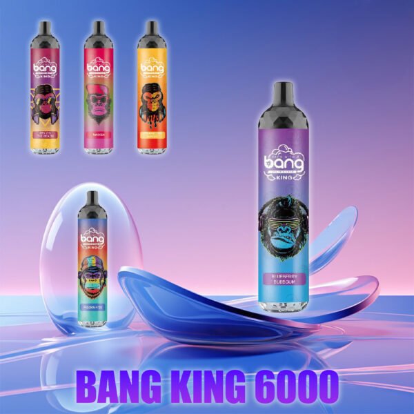 Bang King 6000 Puffs 0% 2% 3% 5% Nikotínový jednorazový pod vape Veľkoobchod – CharmVape – 1