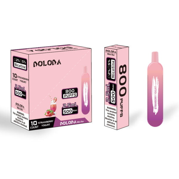 DOLODA Mini bārs 800 Puffs 2% Nikotīna Rechargeable Vienreizējās E-cigaretes Vape Vairumtirdzniecība - CharmVape - 3