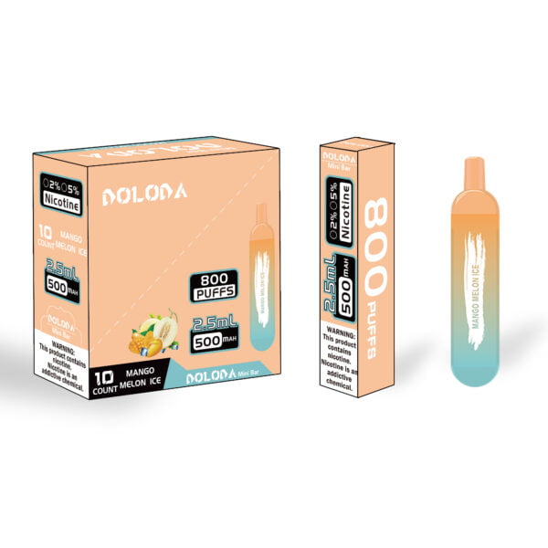 DOLODA Mini bar 800 Puffs 2% Nicotine Rechargeable Μίας χρήσης E-Cigarettes Vape Χονδρική - CharmVape - 8