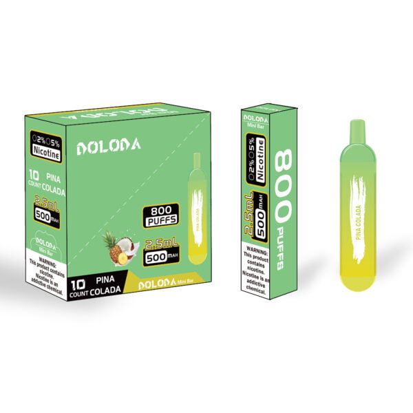 DOLODA Minibar 800 Puffs 2% Nikotin Genopladelige E-Cigaretter Vape Engros - CharmVape - 7