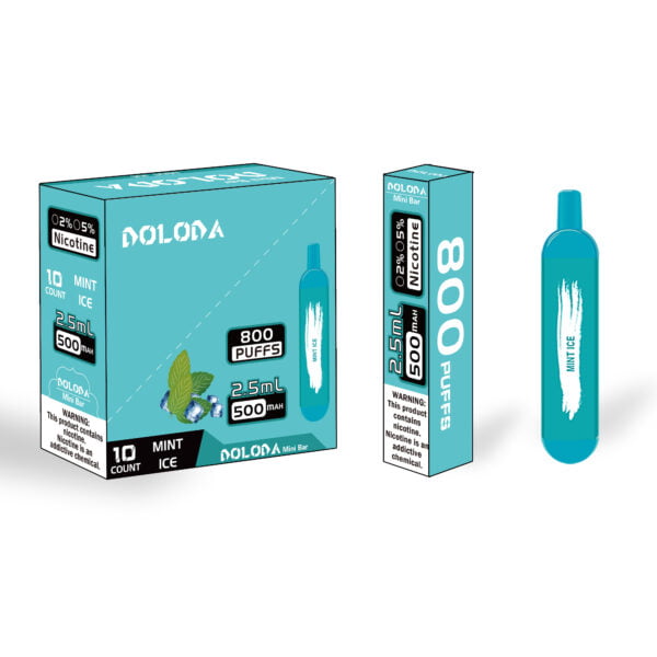 DOLODA Mini baras 800 Puffs 2% Nikotinas Įkraunamas Vienkartinės E-cigaretės Vape Didmeninė prekyba - CharmVape - 6