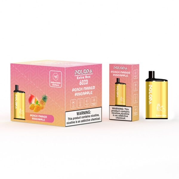 DOLODA Extra Box 6000 Puffs 2% 5% Никотиновый перезаряжаемый одноразовый вейп оптом - CharmVape - 6