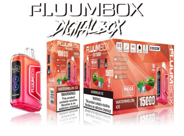 FluuM Digital Box TN 15000 Puffs 0% 2% 3% 5% Nicotine Rechargeable Vape Pods Pods E-Cigarette - CharmVape - 7