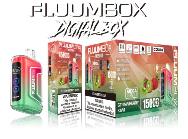 FluuM Digital Box TN 15000 Puffs 0% 2% 3% 5% Nicotine Rechargeable Vape Pen Pods Pods E-Cigarette Χονδρική - CharmVape - 6