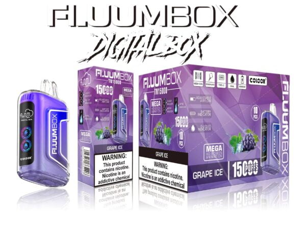 FluuM Digital Box TN 15000 Puffs 0% 2% 3% 5% Nicotine Rechargeable Vape Pen Pods Pods E-Cigarette Χονδρική - CharmVape - 5