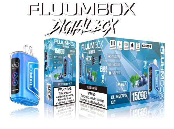 FluuM Digital Box TN 15000 Puffs 0% 2% 3% 5% Nicotine Rechargeable Vape Pen Pods Pods E-Cigarette Χονδρική - CharmVape - 4