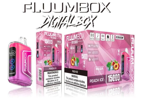 Ψηφιακό κουτί FluuM TN 15000 Puffs 0% 2% 3% 5% Nicotine Rechargeable Vape Pods Pods E-Cigarette - CharmVape - 3