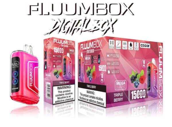 FluuM Digital Box TN 15000 Puffs 0% 2% 3% 5% Nicotine Rechargeable Vape Pods Pods E-Cigarette Χονδρική - CharmVape - 9