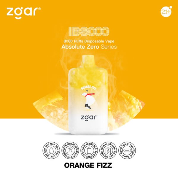 ZGAR ICE BOX 8000 Puffs 2% Никотиновый перезаряжаемый одноразовый вейп оптом - CharmVape - 12