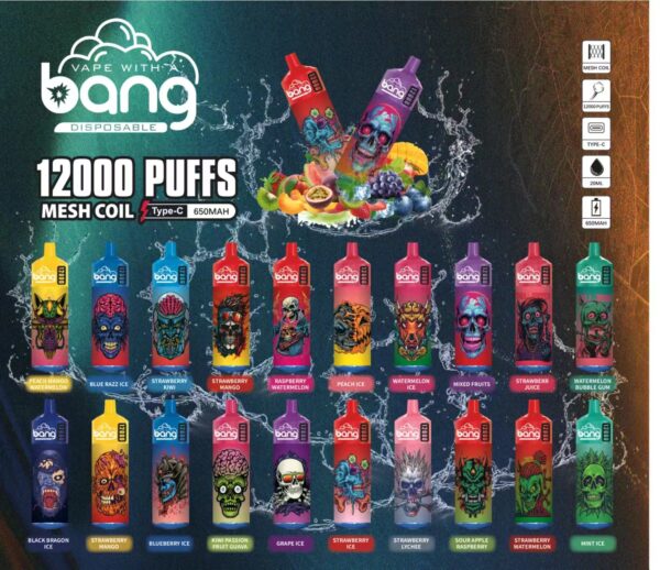 Bang Box 12000 Puffs 0% 2% 3% 5% Nikotino įkraunamas vienkartinis Vape Didmeninė prekyba – CharmVape – 1