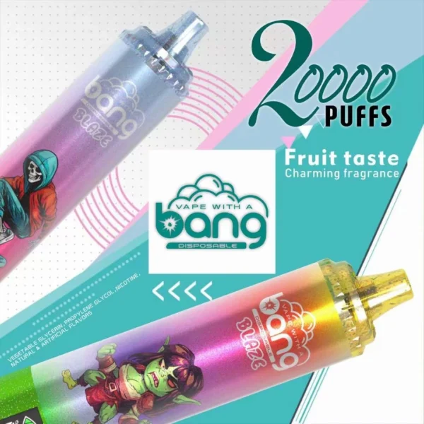 Bang Blaze 20000 Puffs 0% 2% 3% 5% Nikotinarm, wiederaufladbar, Einweg-Vapes, Pen, Großpackung, Großhandel kaufen – CharmVape – 1