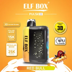 Elf Box Pulse X 25000 Puffs Dual Mesh 0% 2% 3% 5% Low Nicotine 3D Curved LED Screen Rechargeable Disposable Vapes Pen Bulk Buy Wholesale - CharmVape - 12