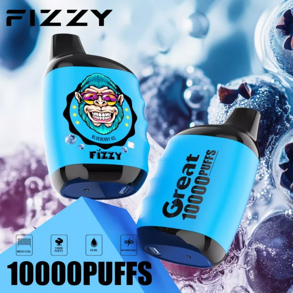 Fizzy Great 10000 Puffs 2% 5% Low Nikotine Ladattava kertakäyttöinen Vapes Pen Bulk Tukkumyynti - CharmVape - 3