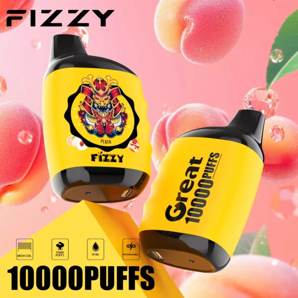 Fizzy Great 10000 Puffs 2% 5% Low Nikotine Ladattava kertakäyttöinen Vapes Pen Bulk Tukkumyynti - CharmVape - 6