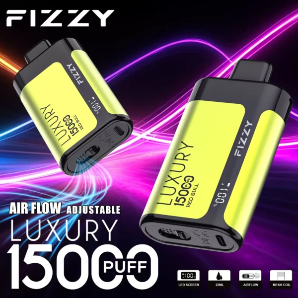 Fizzy Luxury 15000 Puffs 2% 5% Genopladelige engangsvapes med lav nikotinindhold Pen Bulk Køb Engros - CharmVape - 4