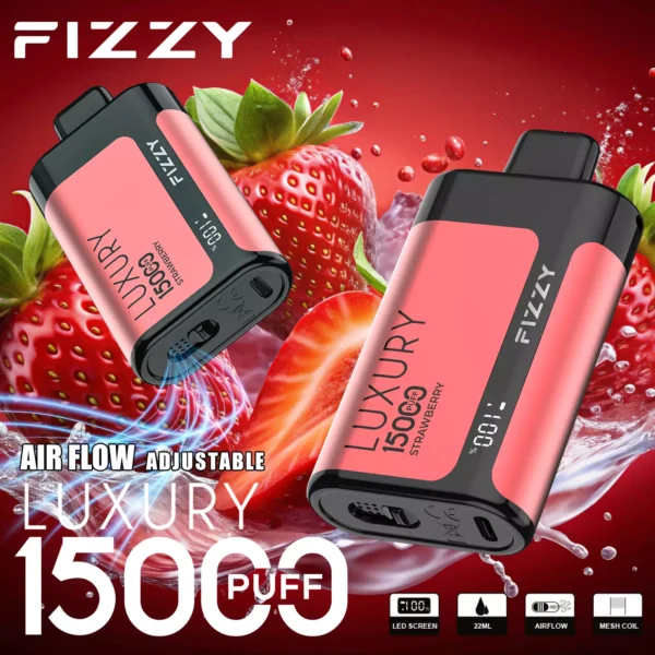 Fizzy Luxury 15000 Puffs 2% 5% Genopladelig engangsvapes med lav nikotinindhold Pen Bulk Køb Engros - CharmVape - 5