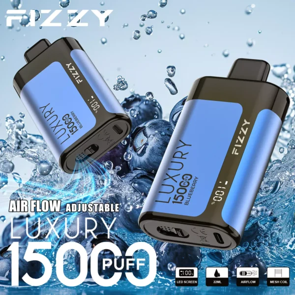 Fizzy Luxury 15000 Puffs 2% 5% Genopladelige engangsvapes med lav nikotinindhold Pen Bulk Køb Engros - CharmVape - 6