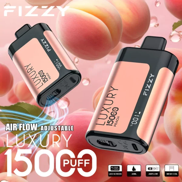 Fizzy Luxury 15000 Puffs 2% 5% Genopladelig engangsvapes med lav nikotinindhold Pen Bulk Køb Engros - CharmVape - 7