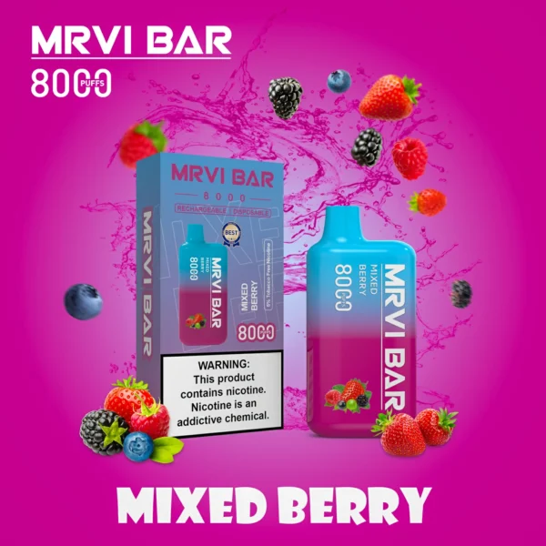 MRVI Bar Mr8000 Puffs 2% 3% 5% Χαμηλής περιεκτικότητας σε νικοτίνη επαναφορτιζόμενη μίας χρήσης στυλό Vapes Μαζική Αγορά Χονδρικής - CharmVape - 6