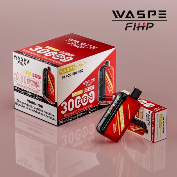 WASPE FIHP 30000 Puffs Dual Mesh 0% 2% 5% LED zaslon z nizko vsebnostjo nikotina za enkratno uporabo za večkratno uporabo Vapes pero Nakup na debelo - CharmVape - 9