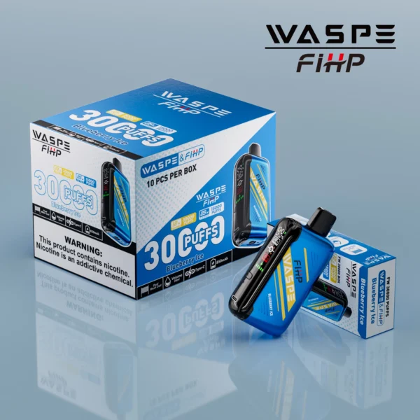 WASPE FIHP 30000 Puffs Dual Mesh 0% 2% 5% LED zaslon z nizko vsebnostjo nikotina za enkratno uporabo za večkratno uporabo Vapes pero Nakup na debelo - CharmVape - 7