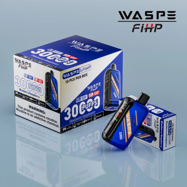 WASPE FIHP 30000 Puffs Dual Mesh 0% 2% 5% LED zaslon z nizko vsebnostjo nikotina za ponovno polnjenje za enkratno uporabo Vapes Pen Bulk Buy Veleprodaja - CharmVape - 6