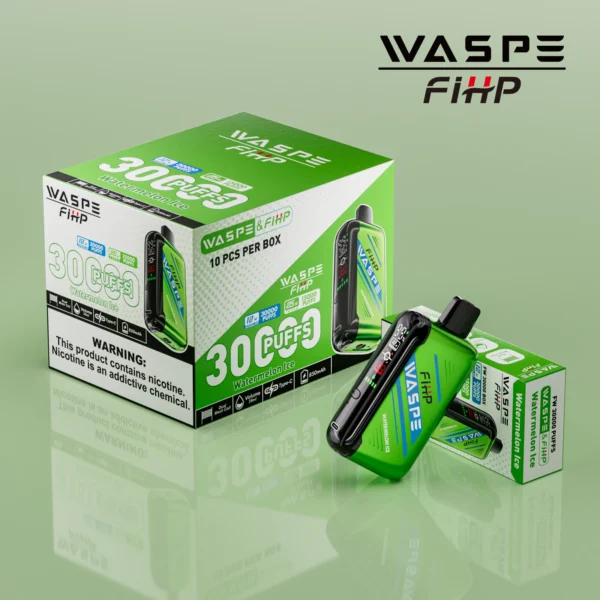 WASPE FIHP 30000 Puffs Dual Mesh 0% 2% 5% LED zaslon z nizko vsebnostjo nikotina za enkratno uporabo za enkratno uporabo Vapes pero Nakup na debelo - CharmVape - 3