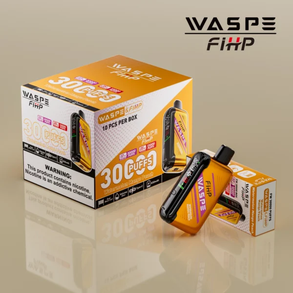 WASPE FIHP 30000 Puffs Dual Mesh 0% 2% 5% LED zaslon z nizko vsebnostjo nikotina za enkratno uporabo za enkratno uporabo Vapes pero Nakup na debelo - CharmVape - 2