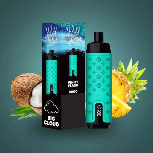 Al Fakher Crown Bar Pro 8000 Puffs LED Display Skärm Låg Nikotin Uppladdningsbar Vapes Penna Bulk Köp Partihandel - Europeiskt lagerlager - CharmVape - 3