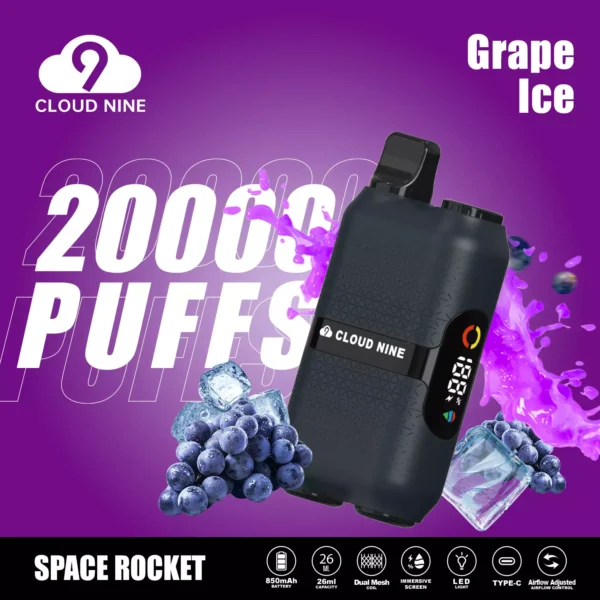 CLOUD NINE D33 20000 Puffs Dual Mesh Immersive Screen 5% Penna per vaporizzatori usa e getta ricaricabile a basso contenuto di nicotina all'ingrosso Acquista all'ingrosso - CharmVape - 11