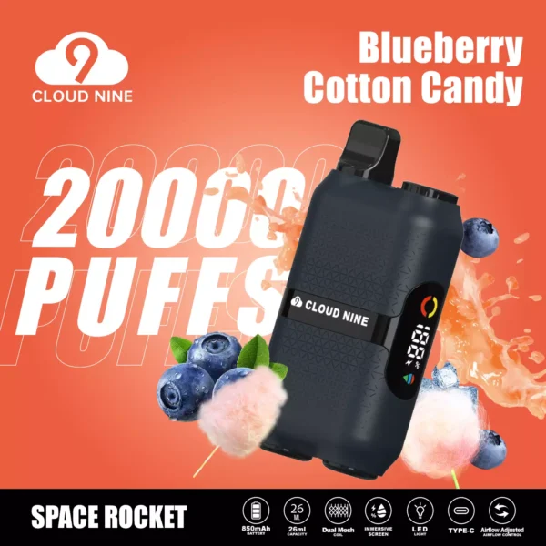 CLOUD NINE D33 20000 Puffs Dual Mesh Immersive Screen 5% Penna per vaporizzatori usa e getta ricaricabile a basso contenuto di nicotina Bulk Acquista all'ingrosso - CharmVape - 7