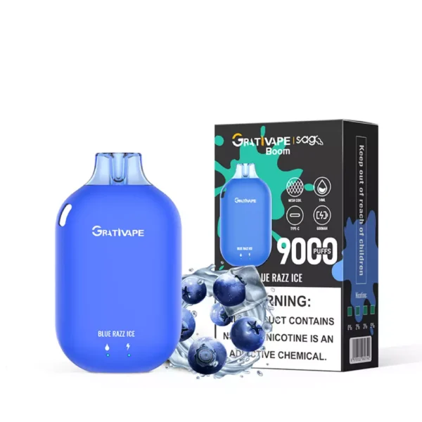 Grativape Boom 9000 Puffs 0% 2% 3% 5% Penna per vaporizzatori usa e getta ricaricabile a basso contenuto di nicotina all'ingrosso Acquista all'ingrosso - CharmVape - 6