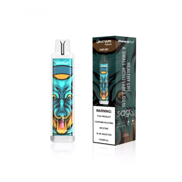 Grativape iStorm 12000 Puffs 0% 2% 3% 5% Перезаряжаемые одноразовые ручки для электронных сигарет с низким содержанием никотина, оптовая покупка оптом - CharmVape - 8