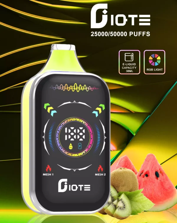 IQTE 50000 Puffs Dual Mesh RGB Full Screen 0% 2% 5% Low Nikotine Ladattava kertakäyttöinen Vapes Pen Bulk Tukkumyynti - CharmVape - 4