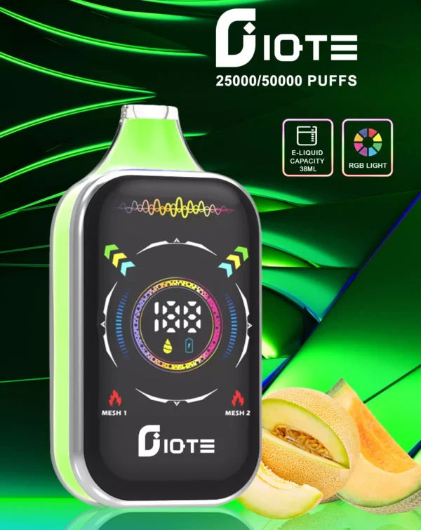 IQTE 50000 Puffs Dual Mesh RGB Full Screen 0% 2% 5% Low Nikotine Ladattava kertakäyttöinen Vapes Pen Bulk Tukkumyynti - CharmVape - 5